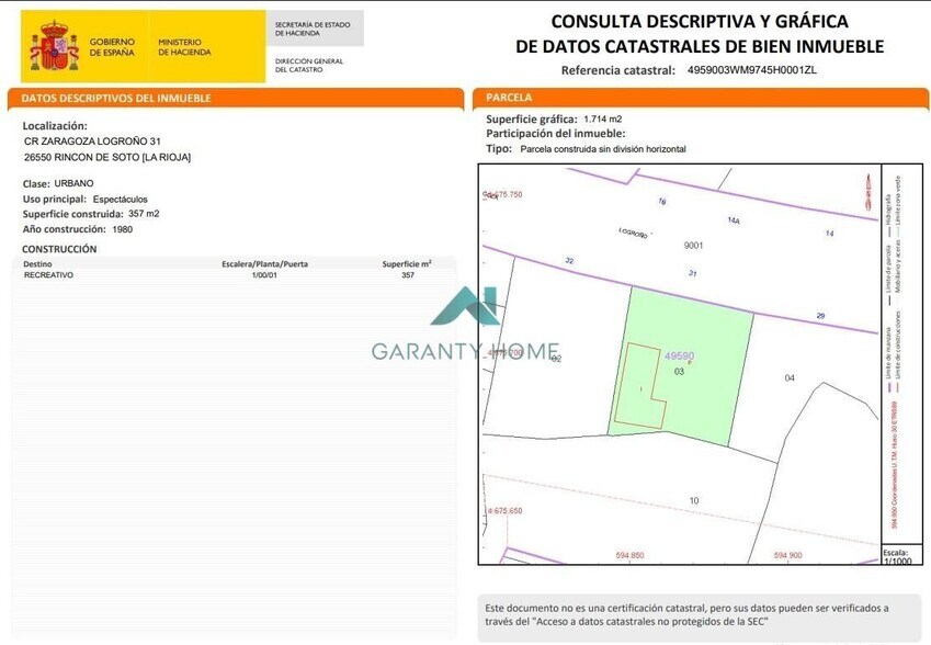 Carretera Zaragoza-Logroño, 31, Rincón de Soto, La Rioja en venta - Foto del edificio - Imagen 3 de 3