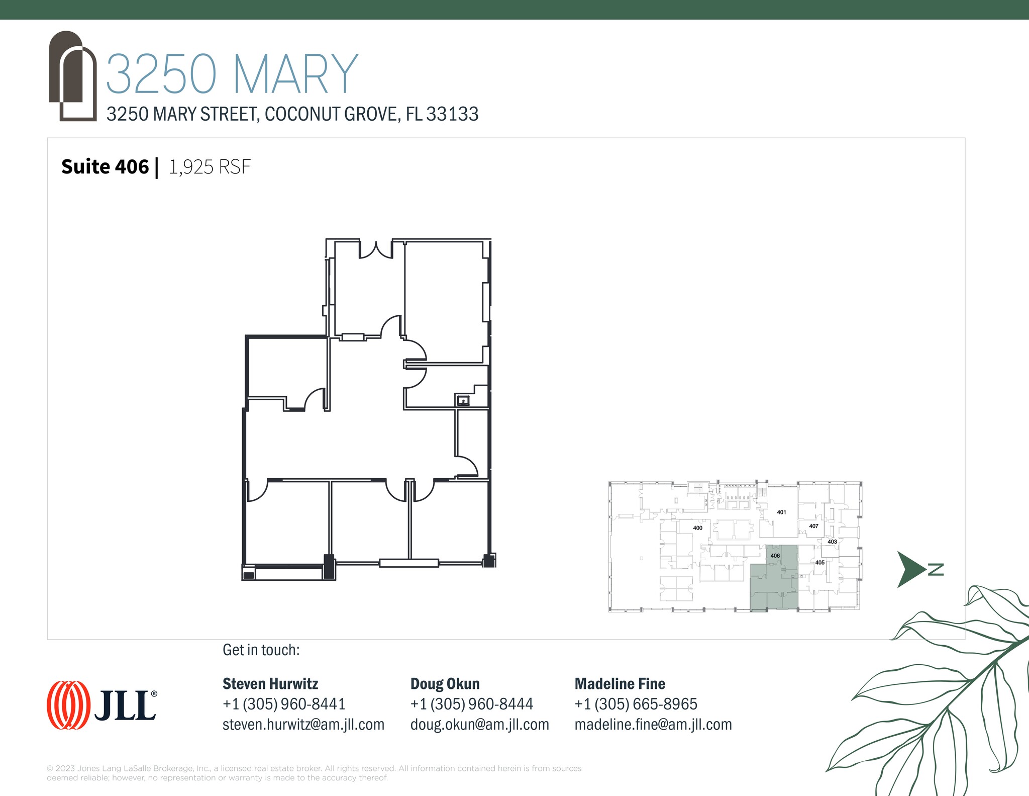 3250 Mary St, Coconut Grove, FL en alquiler Plano del sitio- Imagen 1 de 2