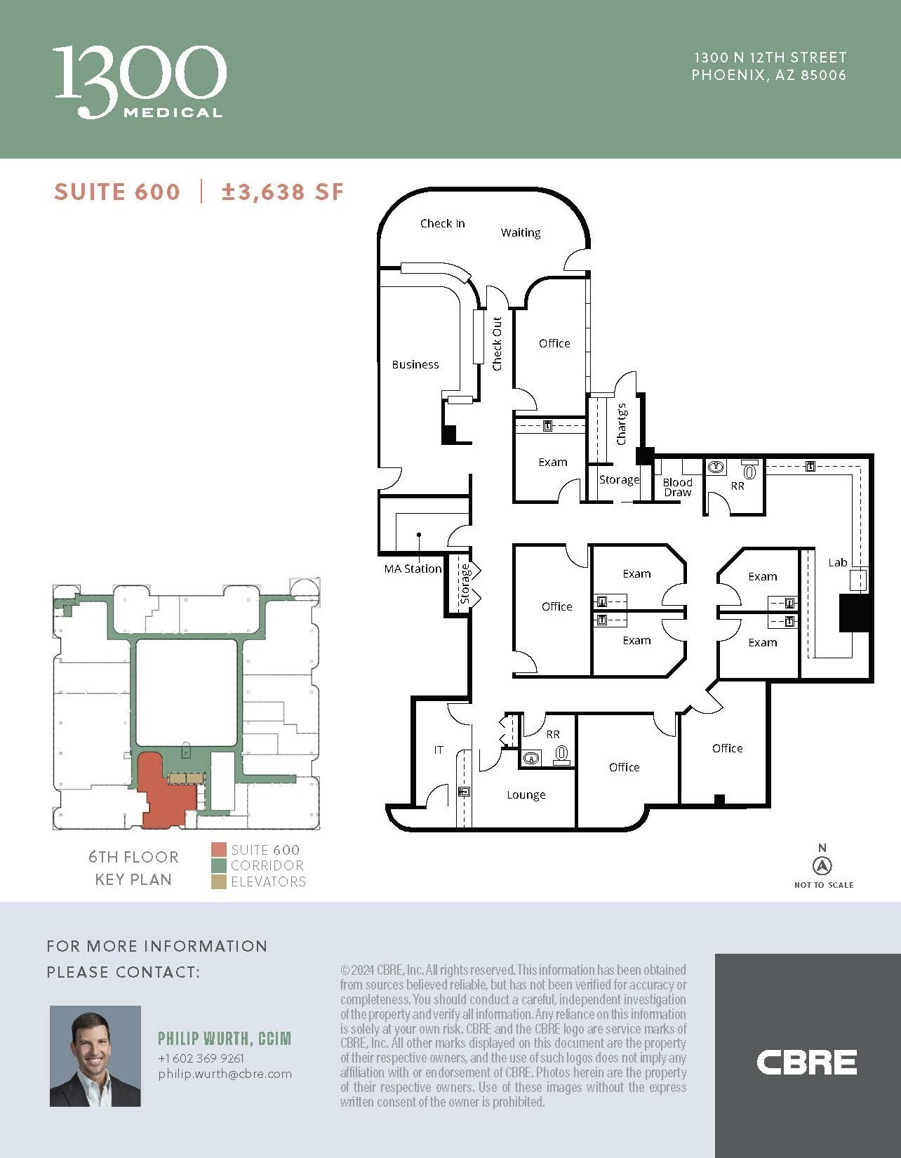 1300 N 12th St, Phoenix, AZ en alquiler Plano de la planta- Imagen 1 de 1