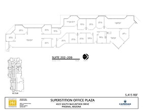 4015 S McClintock Dr, Tempe, AZ en alquiler Plano de la planta- Imagen 1 de 1