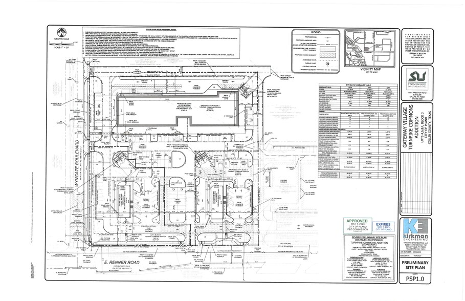 3411 E. Renner Road, Plano, TX en alquiler - Plano del sitio - Imagen 1 de 2