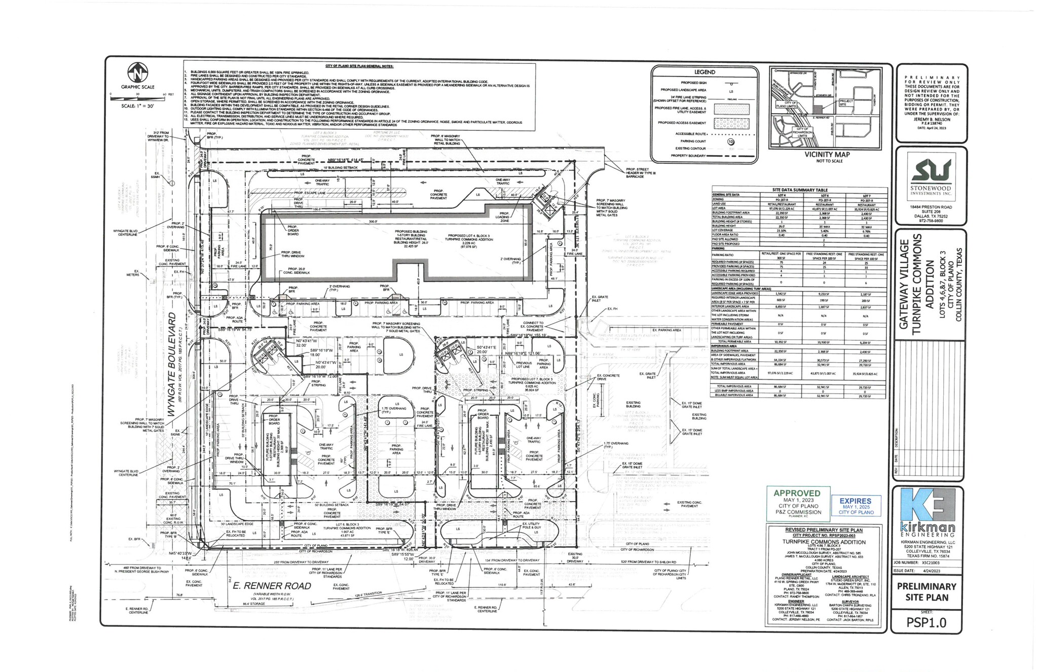 3411 E. Renner Road, Plano, TX en alquiler Plano del sitio- Imagen 1 de 3