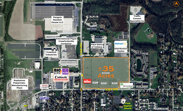 E State Rd 32 & 47 N, Crawfordsville, IN - VISTA AÉREA  vista de mapa - Image1