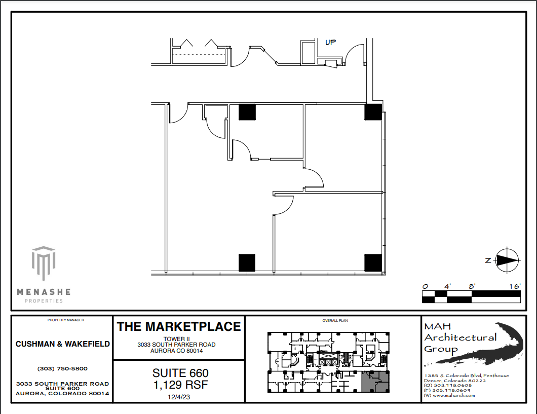 3025 S Parker Rd, Aurora, CO en alquiler Plano de la planta- Imagen 1 de 1