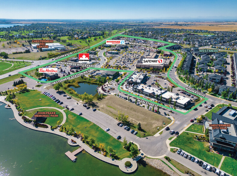 175 Chestermere Station Way, Chestermere, AB en alquiler - Vista aérea - Imagen 1 de 2