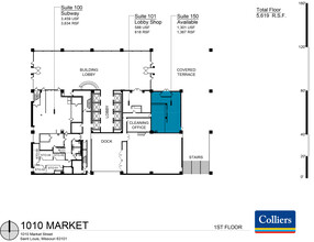 1010 Market St, Saint Louis, MO en alquiler Plano de la planta- Imagen 1 de 1