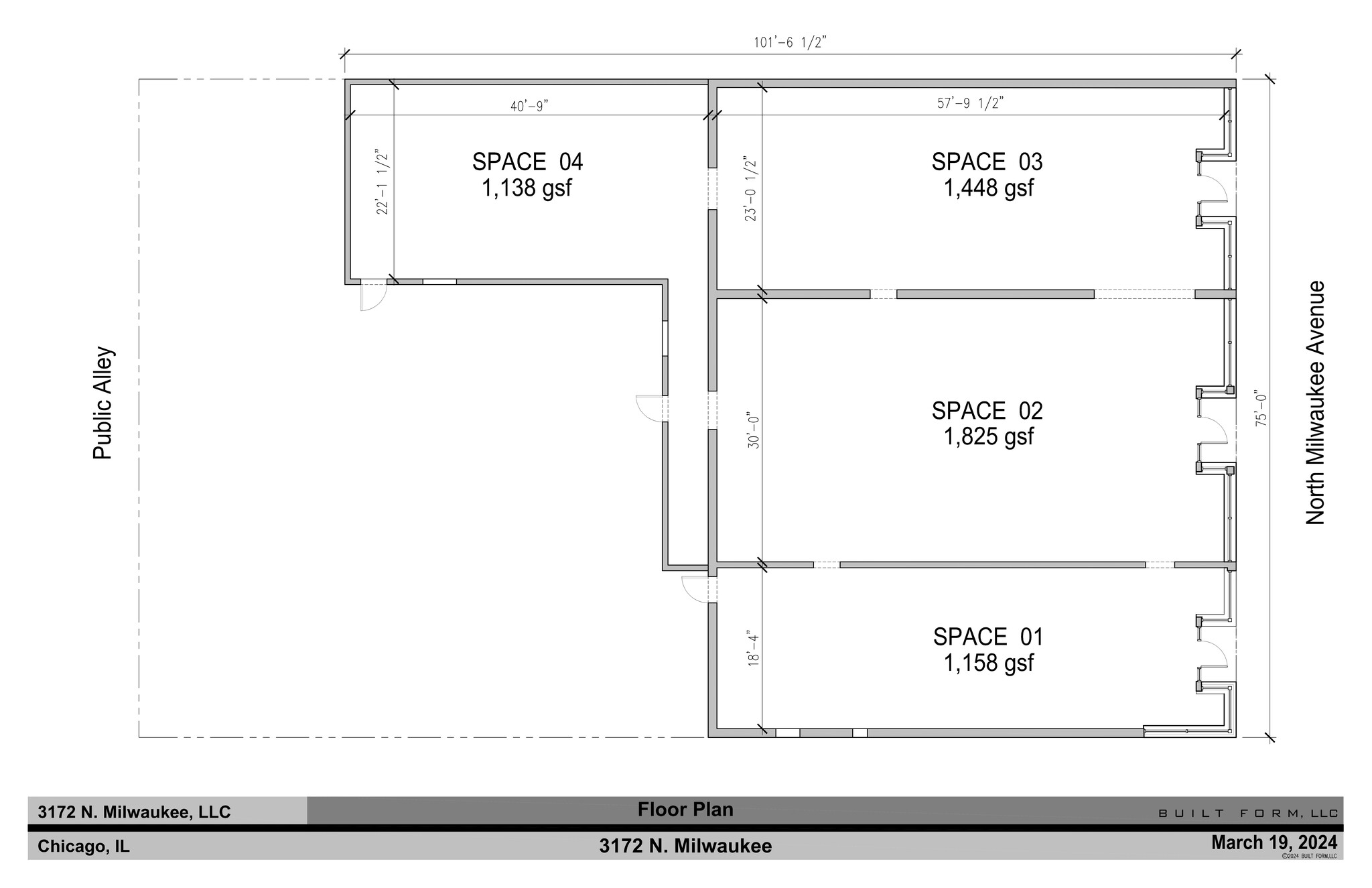 3170-3174 N Milwaukee Ave, Chicago, IL en alquiler Plano del sitio- Imagen 1 de 2