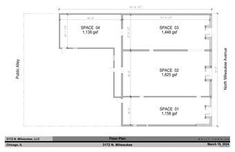 3170-3174 N Milwaukee Ave, Chicago, IL en alquiler Plano del sitio- Imagen 1 de 2