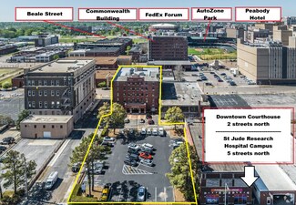 Más detalles de 254 Court Ave, Memphis, TN - Oficina en venta