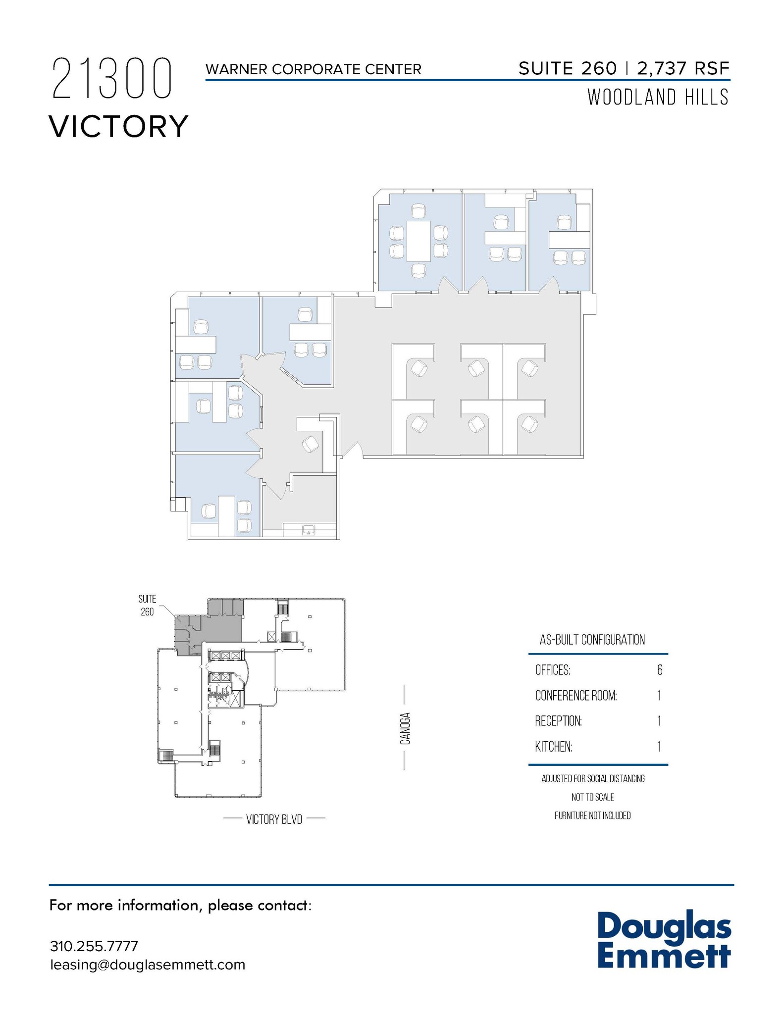 21300 Victory Blvd, Woodland Hills, CA en alquiler Plano de la planta- Imagen 1 de 1