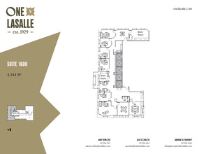 1 N La Salle St, Chicago, IL en alquiler Plano de la planta- Imagen 1 de 2