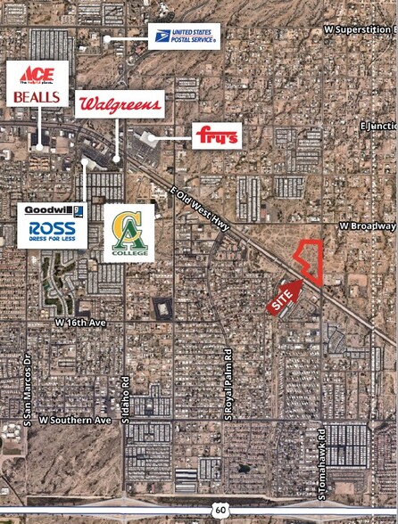 Old West Highway & Tomahawk Rd, Apache Junction, AZ en venta - Vista aérea - Imagen 2 de 3