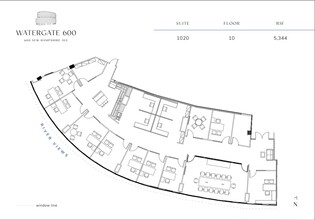 600 New Hampshire Ave NW, Washington, DC en alquiler Plano de la planta- Imagen 1 de 1