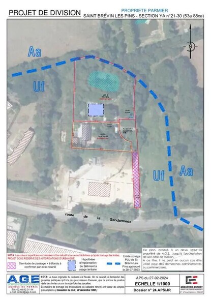 Terreno en Saint-Brevin-les-Pins en venta - Plano de la planta - Imagen 2 de 6