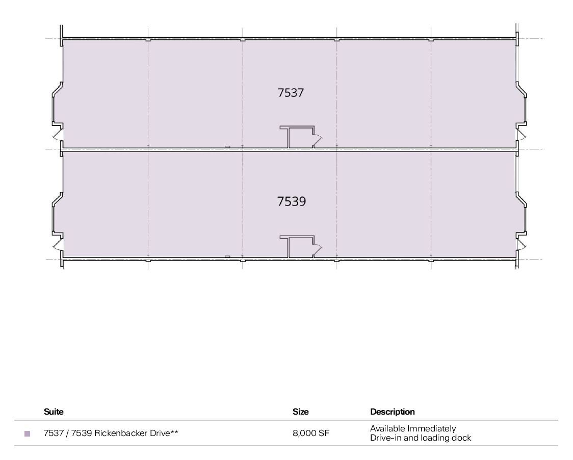 7537-7583 Rickenbacker Dr, Gaithersburg, MD en alquiler Plano de la planta- Imagen 1 de 1