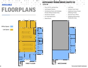 6310 Nancy Ridge Dr, San Diego, CA en alquiler Plano de la planta- Imagen 1 de 1