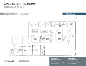 465 N Roxbury Dr, Beverly Hills, CA en alquiler Plano de la planta- Imagen 1 de 1