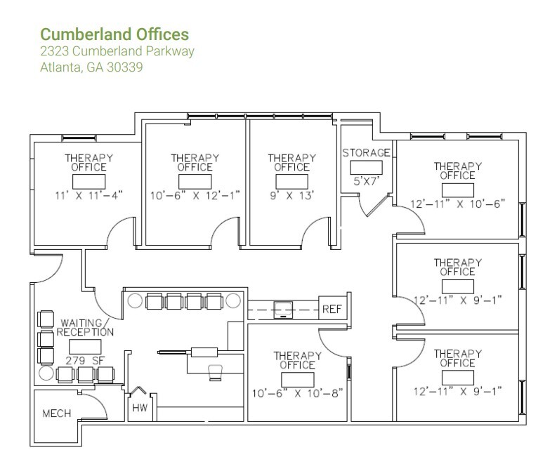 2323 Cumberland Pky SE, Atlanta, GA 30339 - Unidad 104 -  - Plano de la planta - Image 1 of 1