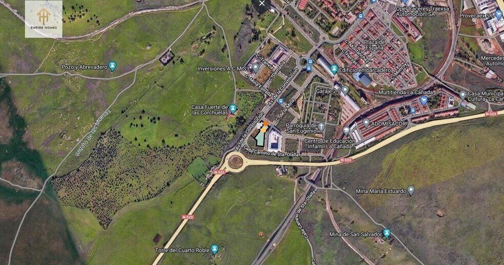 Terreno en Cáceres, Cáceres en venta - Vista aérea - Imagen 3 de 3