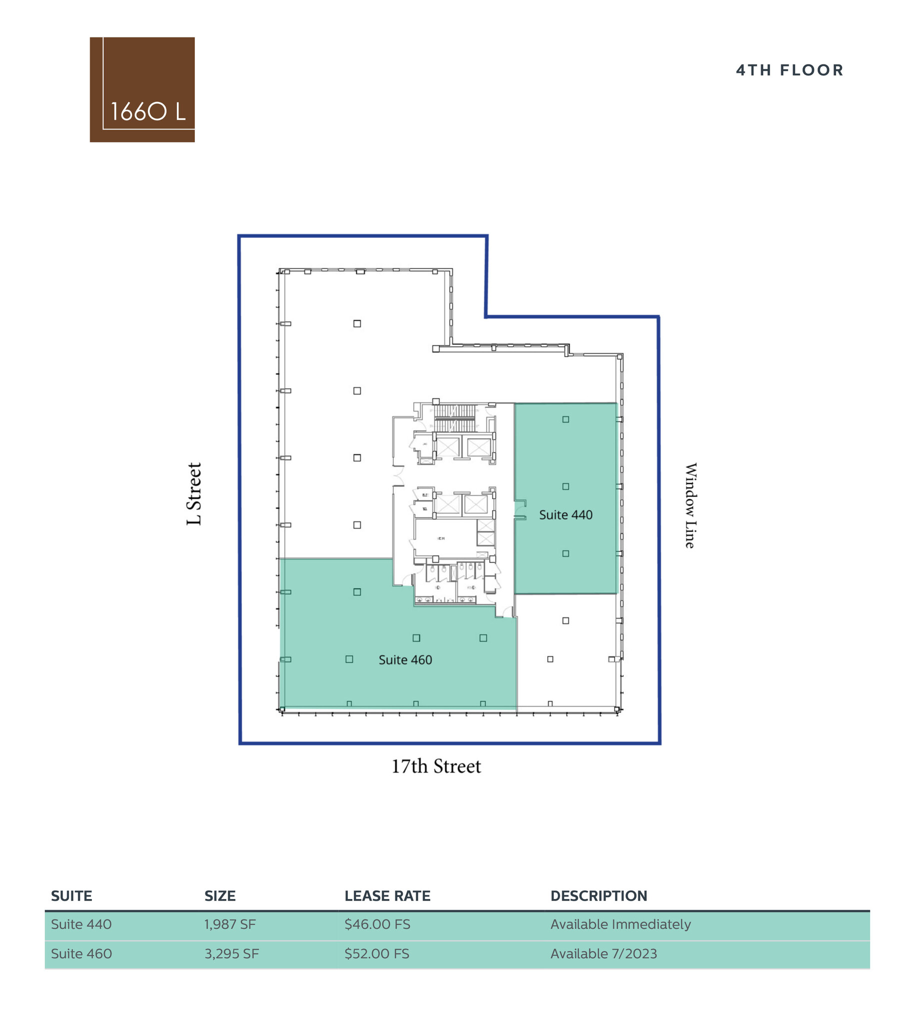 1660 L St NW, Washington, DC en alquiler Plano de la planta- Imagen 1 de 2