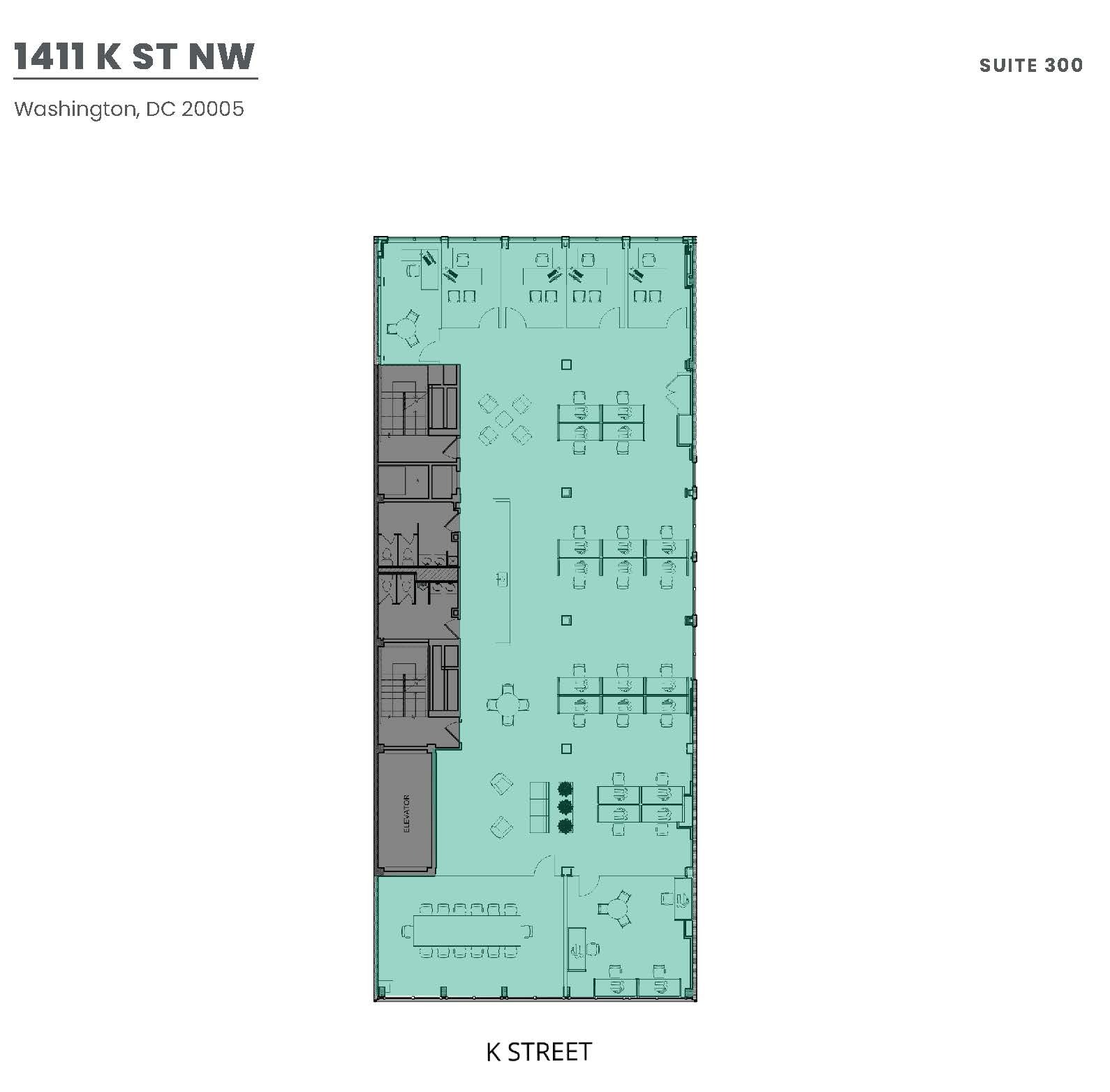 1411 K St NW, Washington, DC en alquiler Plano de la planta- Imagen 1 de 1