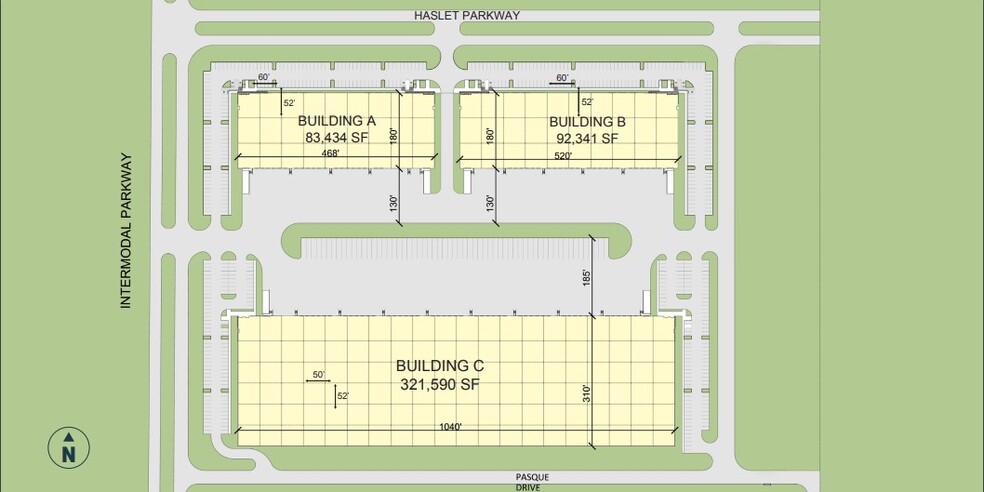 Intermodal Pky & Haslet Pky, Haslet, TX en alquiler - Plano del sitio - Imagen 1 de 3