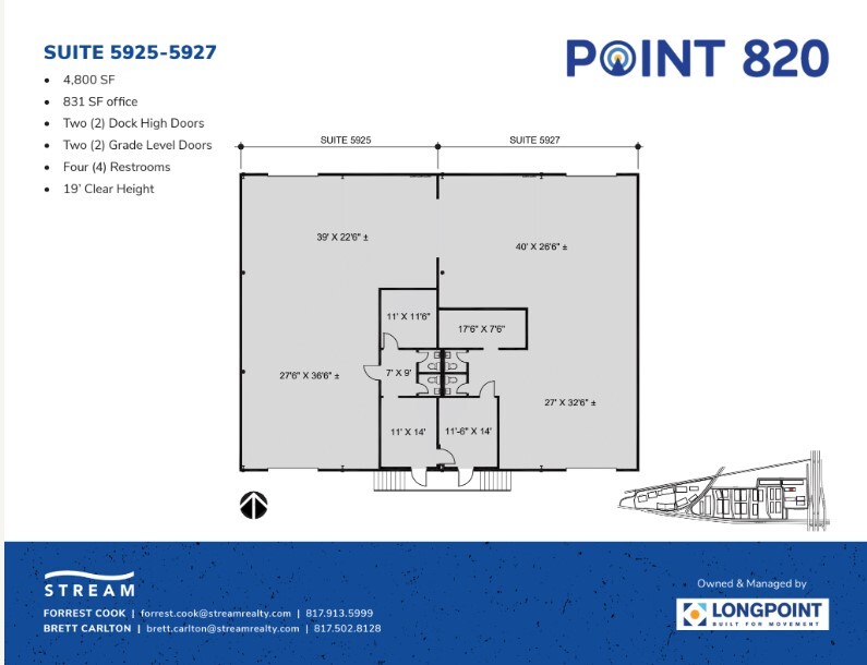 5721 E Rosedale St, Fort Worth, TX en alquiler Plano de la planta- Imagen 1 de 1