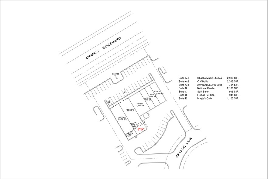 1340 Crystal Ln, Chaska, MN en alquiler - Plano del sitio - Imagen 2 de 5