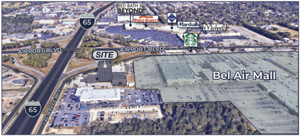 851 S I-65 Service Rd, Mobile, AL - VISTA AÉREA  vista de mapa - Image1