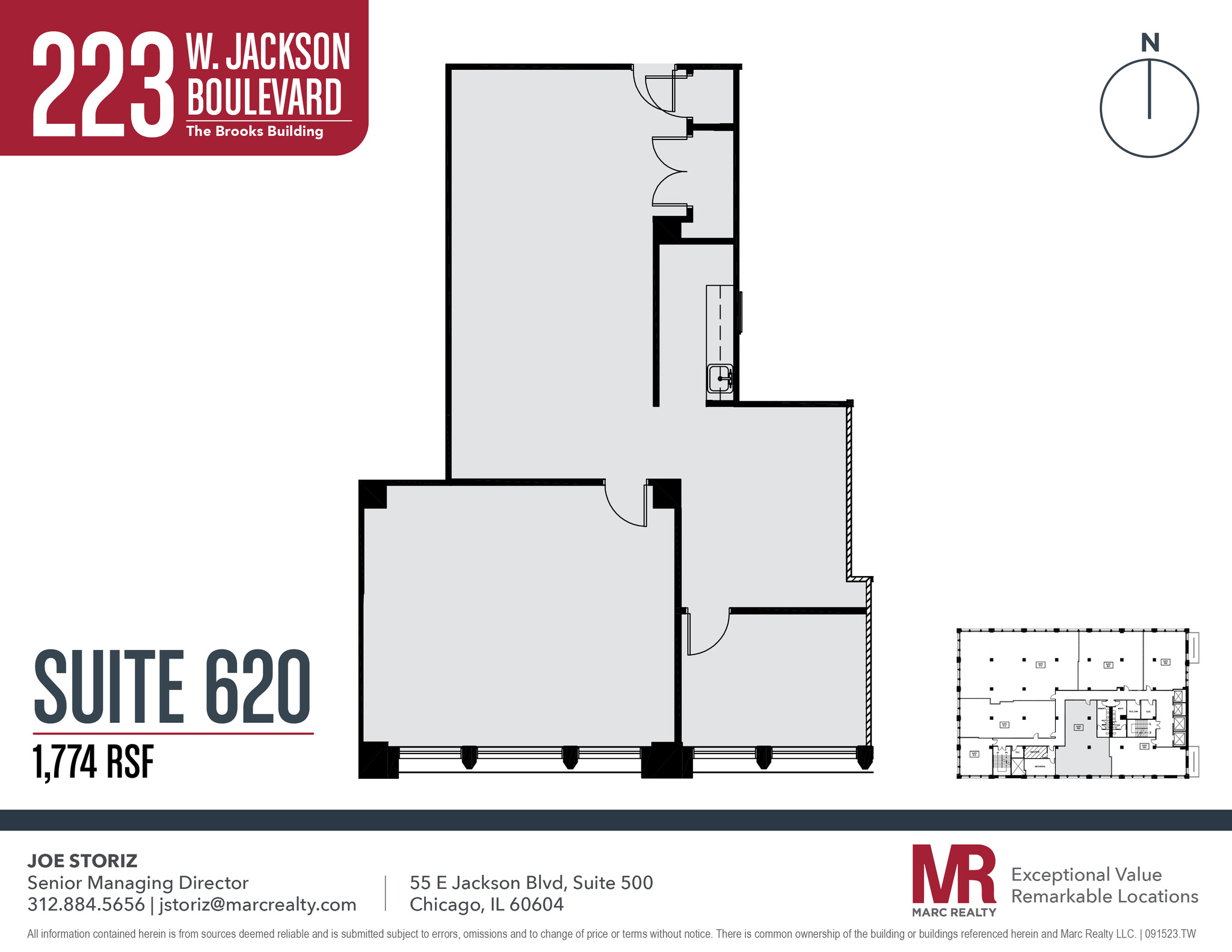 223 W Jackson Blvd, Chicago, IL en alquiler Plano de la planta- Imagen 1 de 5