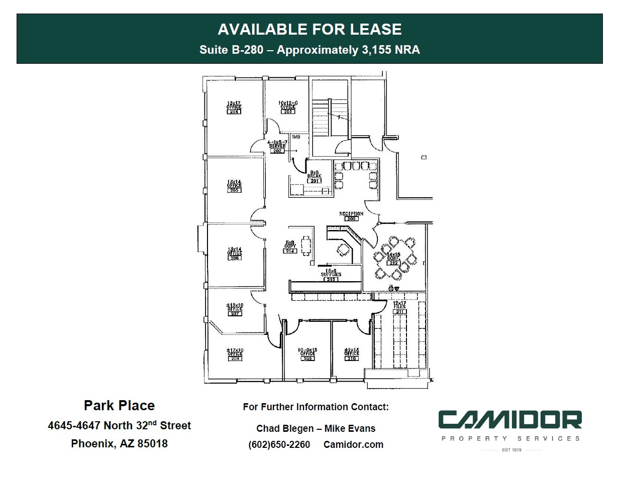 4645-4647 N 32nd St, Phoenix, AZ en alquiler Plano de la planta- Imagen 1 de 1