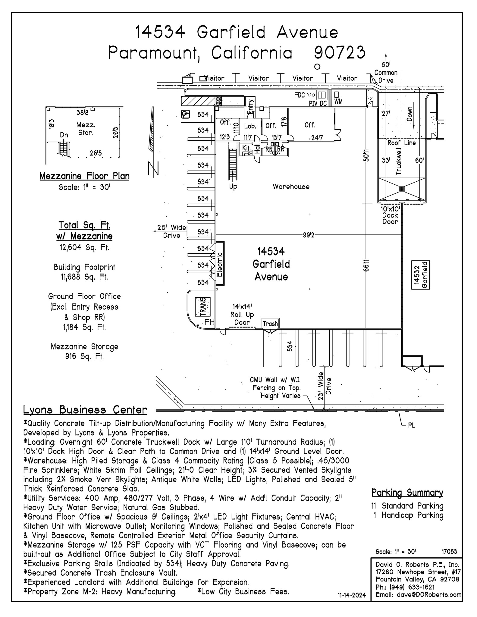 14512-14518 Garfield Ave, Paramount, CA en alquiler Plano del sitio- Imagen 1 de 1