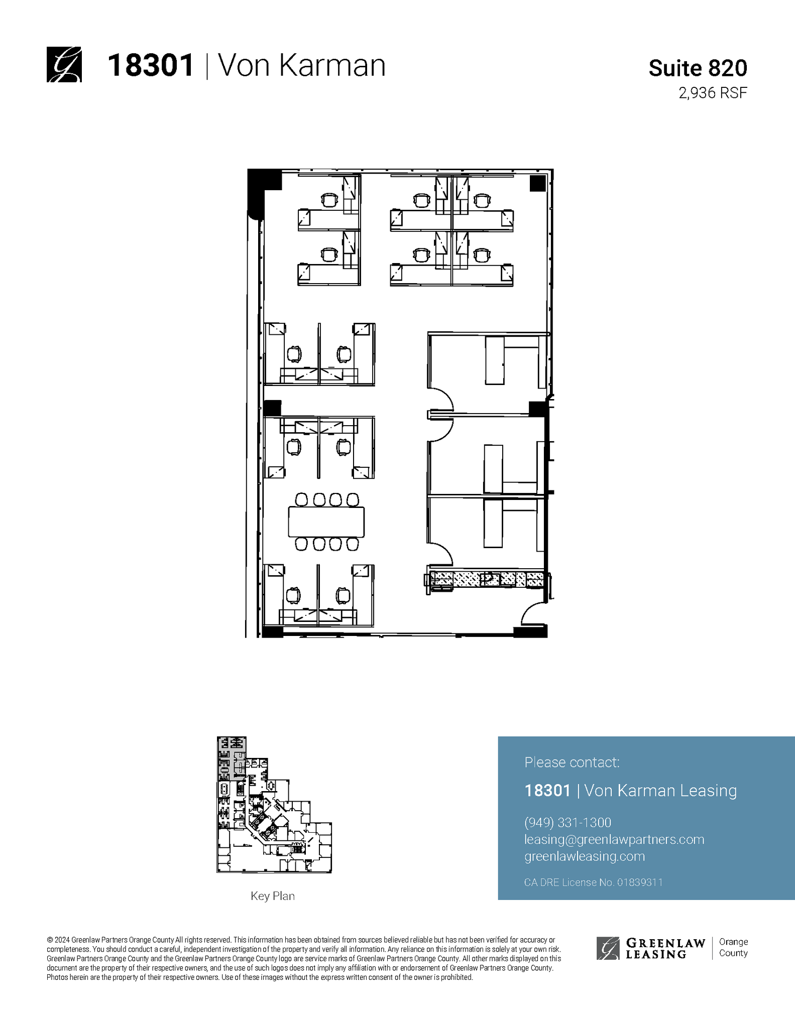 18301 Von Karman Ave, Irvine, CA en alquiler Plano de la planta- Imagen 1 de 2