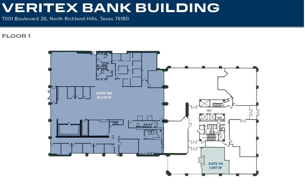 7001 Boulevard 26, North Richland Hills, TX en alquiler Plano de la planta- Imagen 1 de 1