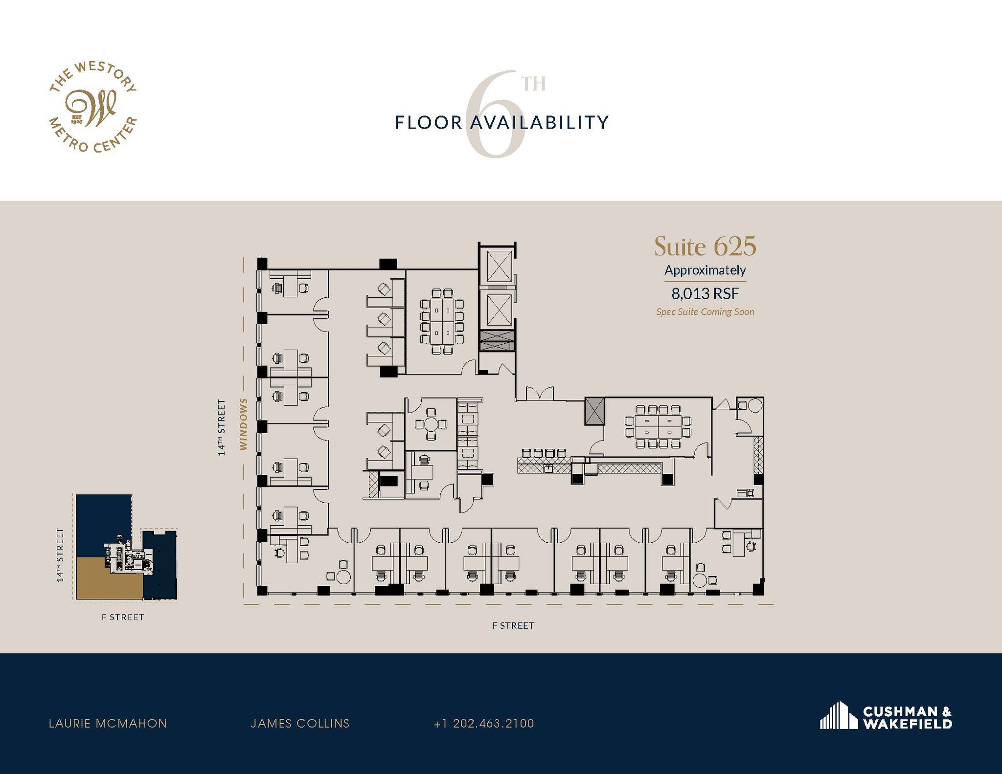 607 14th St NW, Washington, DC en alquiler Plano de la planta- Imagen 1 de 4