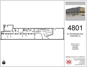 4801 W Peterson Ave, Chicago, IL en alquiler Plano de la planta- Imagen 1 de 8