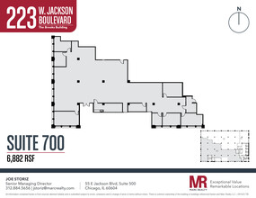 223 W Jackson Blvd, Chicago, IL en alquiler Plano de la planta- Imagen 1 de 9