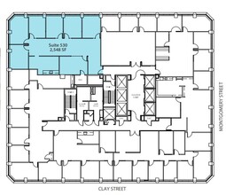 601 Montgomery St, San Francisco, CA en alquiler Plano de la planta- Imagen 1 de 1