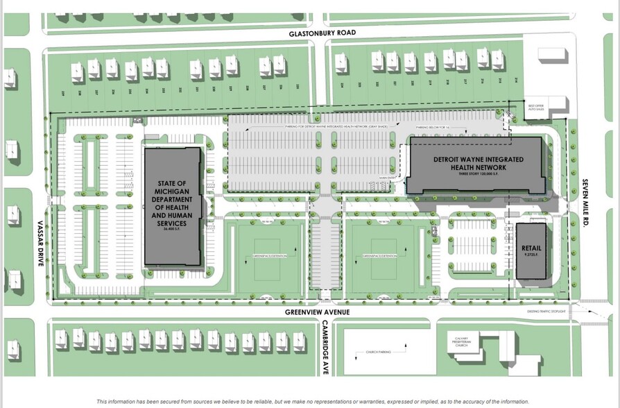 18520 W 7 Mile Rd, Detroit, MI en alquiler - Plano del sitio - Imagen 3 de 3