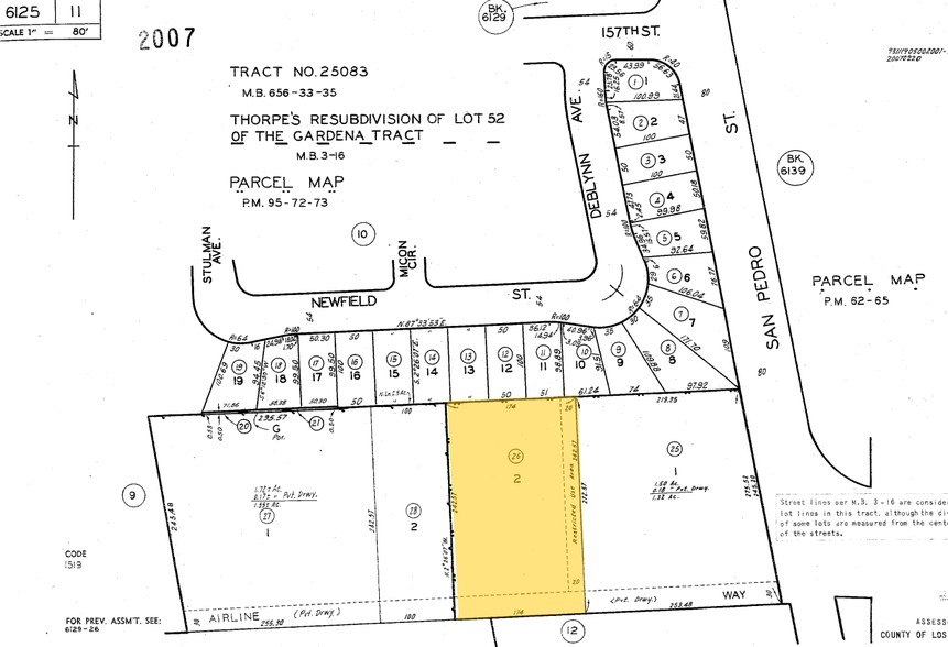 543 E Airline Way, Gardena, CA en alquiler - Plano de solar - Imagen 2 de 8