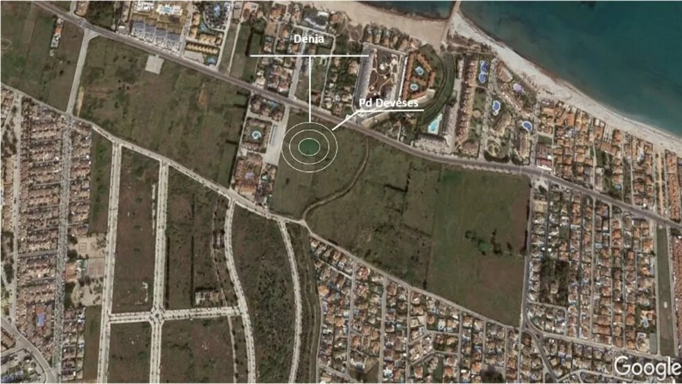 Carretera les Marines Racons a Dénia, 144A, Dénia, Alicante en venta - Vista aérea - Imagen 3 de 4