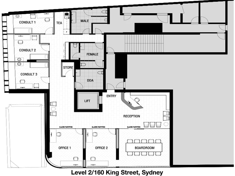 160 King St, Sydney en alquiler Plano de la planta- Imagen 1 de 5