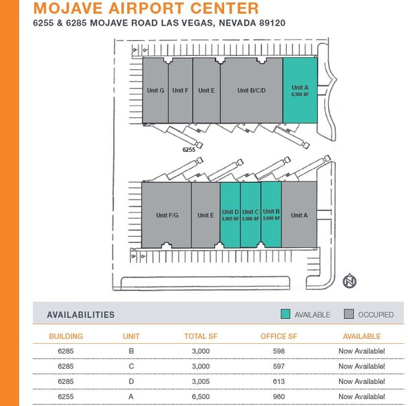 6285 S Mojave Rd, Las Vegas, NV en alquiler - Plano del sitio - Imagen 2 de 4