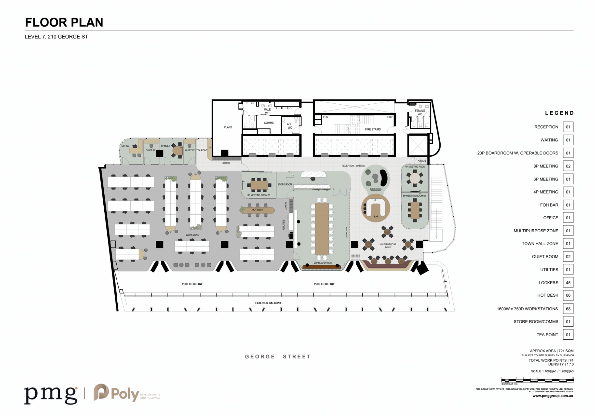 210 George St, Sydney en alquiler Plano de la planta- Imagen 1 de 3