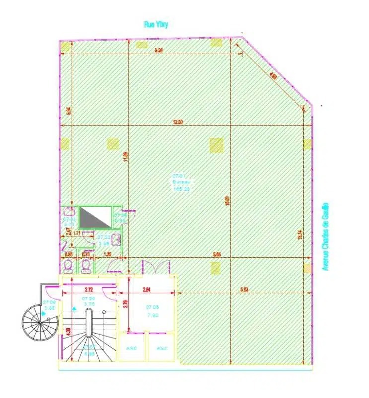 182 Avenue Charles De Gaulle, Neuilly-sur-Seine en alquiler Plano de la planta- Imagen 1 de 1