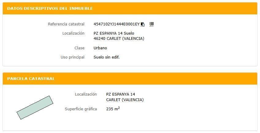 Terreno en València, Valencia en venta Plano del sitio- Imagen 1 de 2