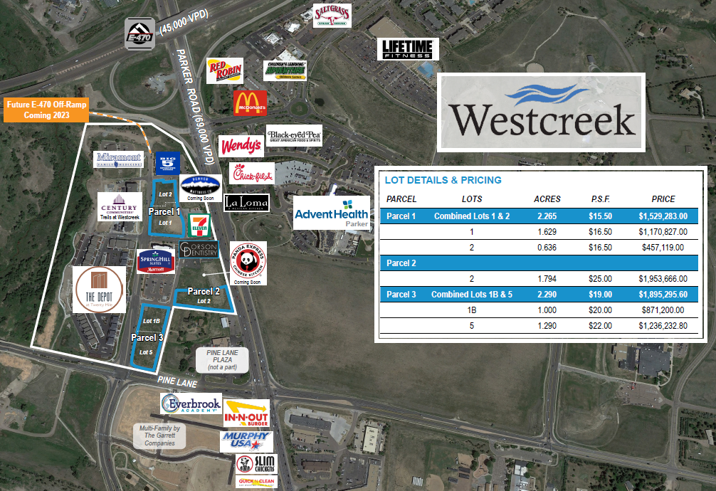 Westcreek - Parcel 1: Lots 1 & 2 cartera de 2 inmuebles en venta en LoopNet.es Foto del edificio- Imagen 1 de 3