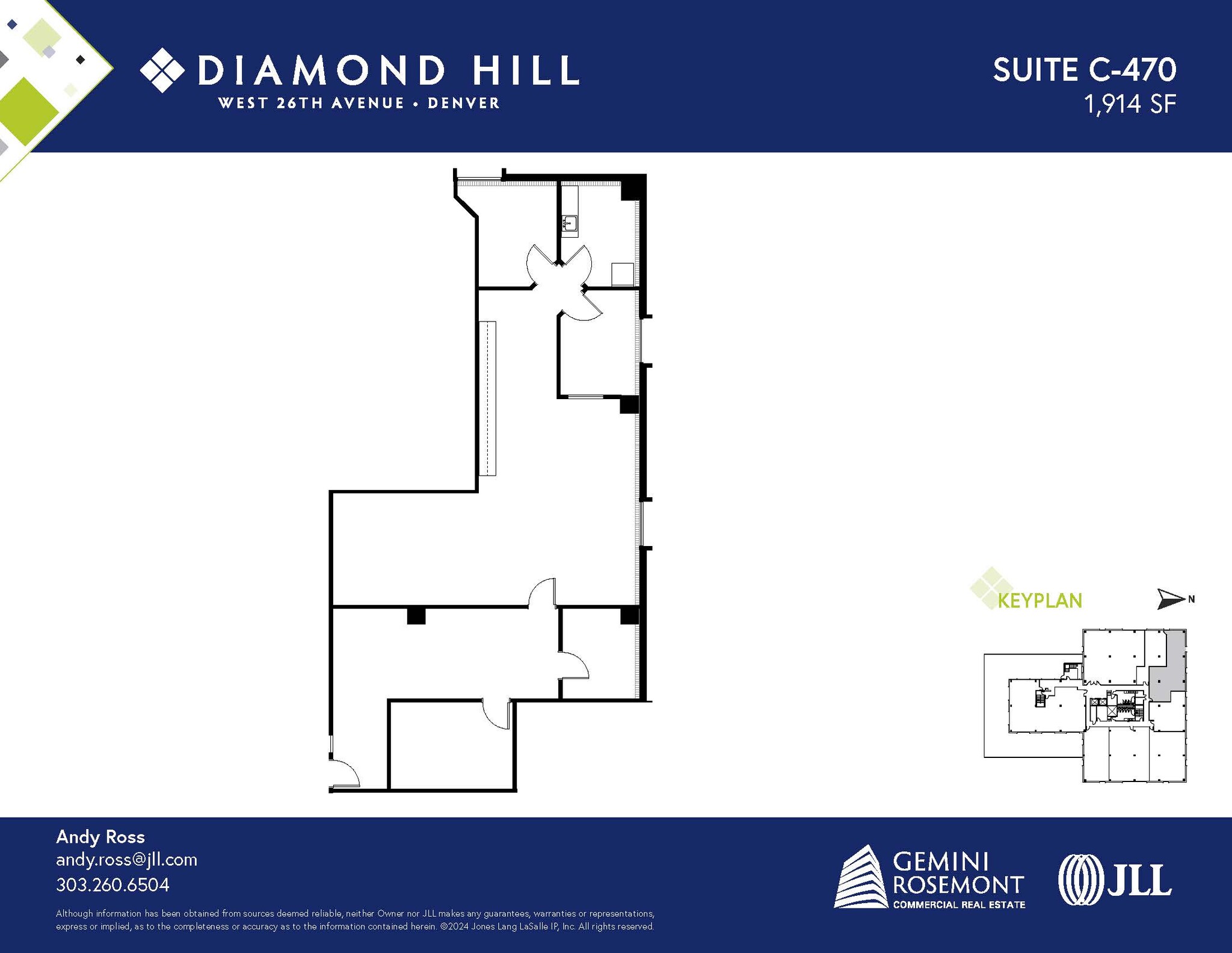 2490 W 26th Ave, Denver, CO en alquiler Plano de la planta- Imagen 1 de 2