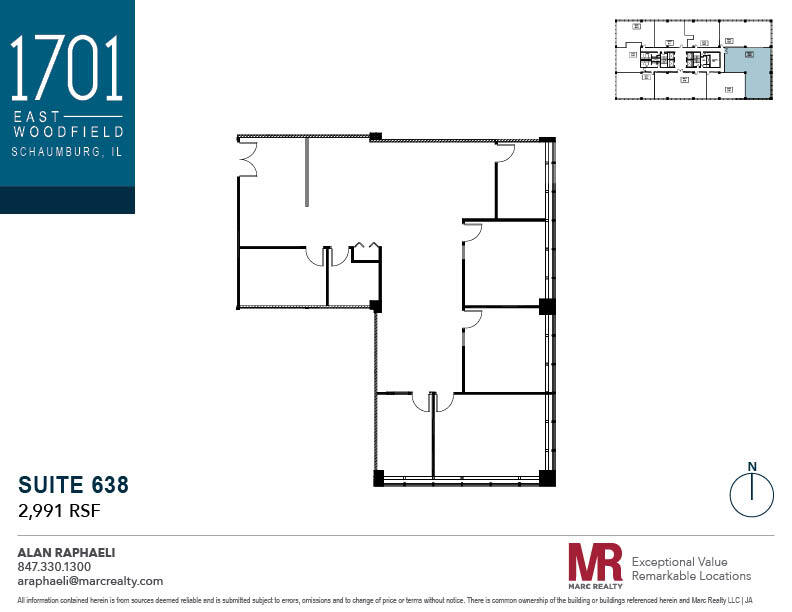 1701 E Woodfield Rd, Schaumburg, IL en alquiler Plano de la planta- Imagen 1 de 9