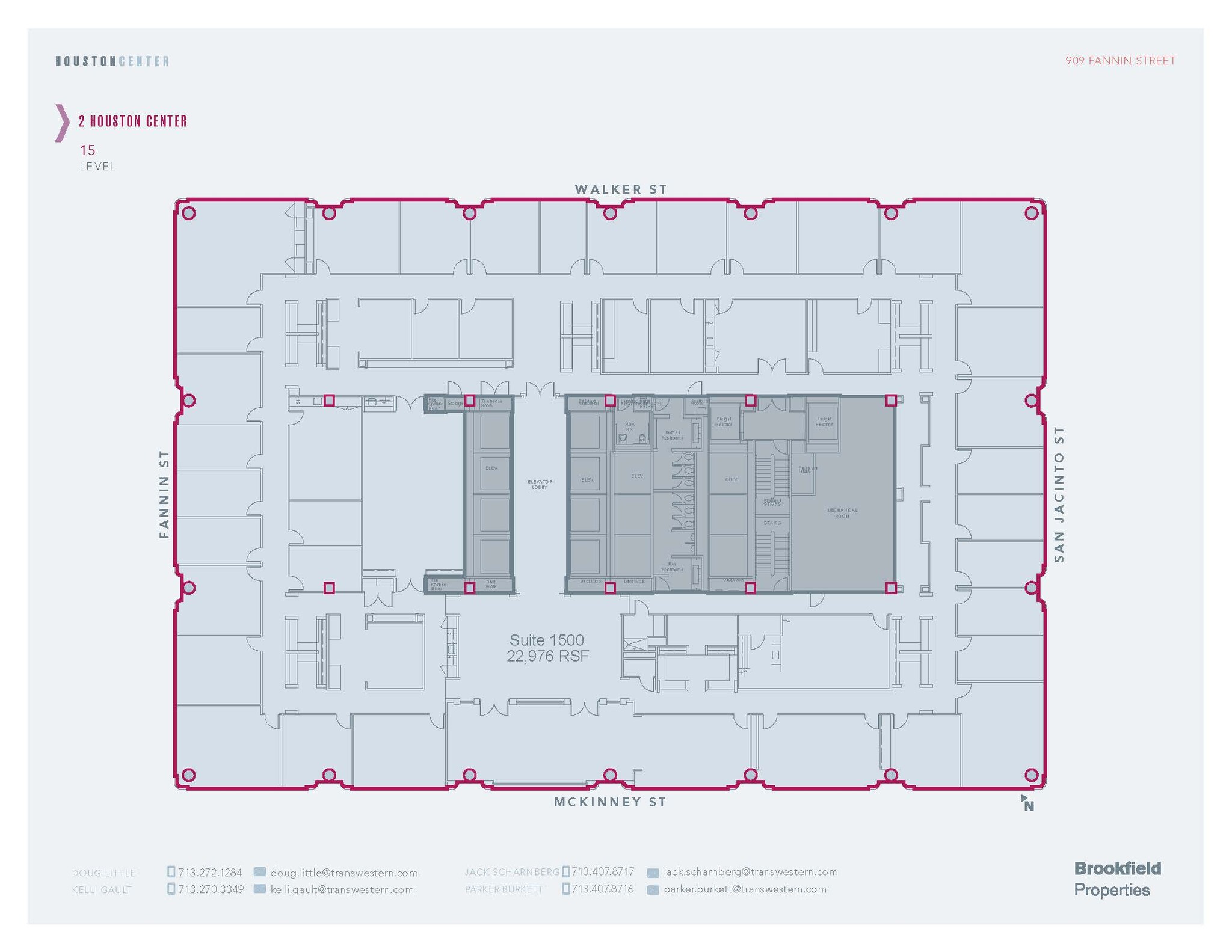 909 Fannin St, Houston, TX en alquiler Plano de la planta- Imagen 1 de 1